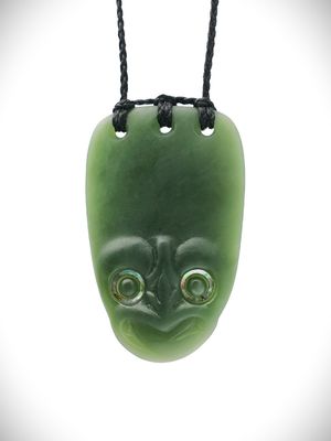Moko Pounamu Koruru NZ Genuine Inanga Greenstone - Te Paatu Moko Pounamu Koruru NZ Genuine Inanga Greenstone - Te Paatu