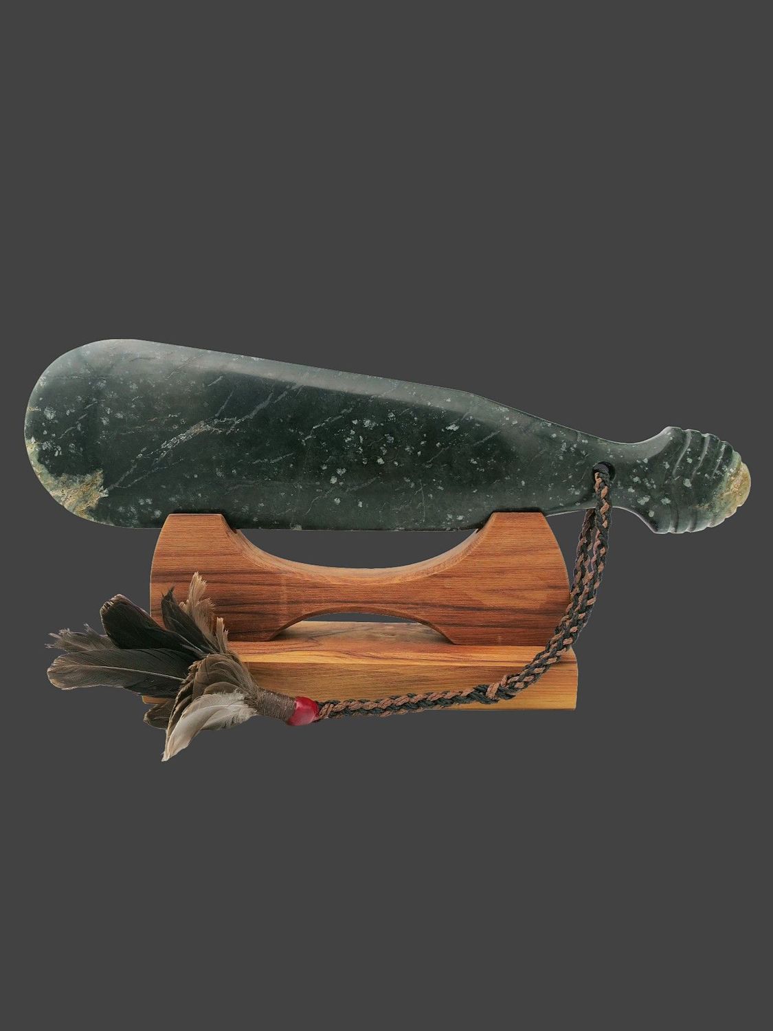 Moko Pounamu Mere NZ Genuine Serpentinite Greenstone - Tahorakuri Moko Pounamu Mere NZ Genuine Serpentinite Greenstone - Tahorakuri