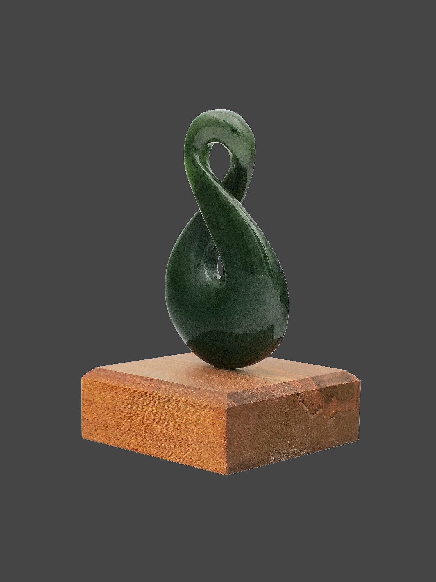 Moko Pounamu Pikorua NZ Genuine Kawakawa Greenstone - Pukepoto