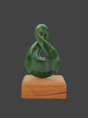 Moko Pounamu Pikorua NZ Genuine Hapopo Greenstone - Mangapakeha Moko Pounamu Pikorua NZ Genuine Hapopo Greenstone - Mangapakeha