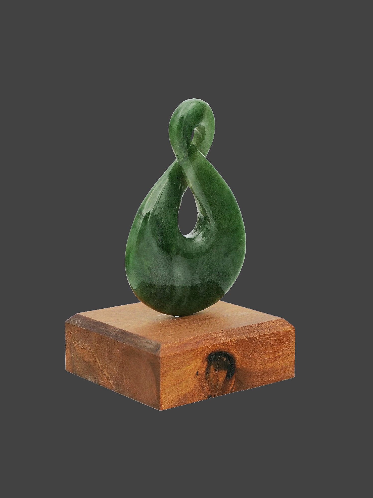 Moko Pounamu Pikorua NZ Genuine Hapopo Greenstone - Mangapakeha