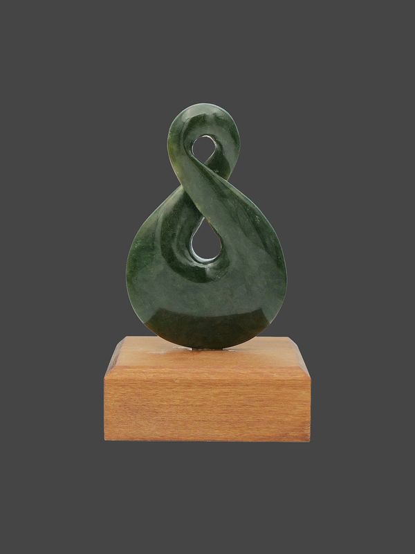 Moko Pounamu Pikorua NZ Genuine Hapopo Greenstone - Whangape Moko Pounamu Pikorua NZ Genuine Hapopo Greenstone - Whangape