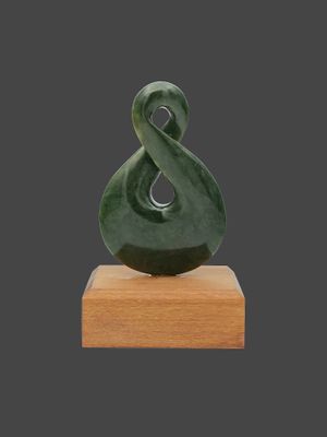Moko Pounamu Pikorua NZ Genuine Hapopo Greenstone - Whangape