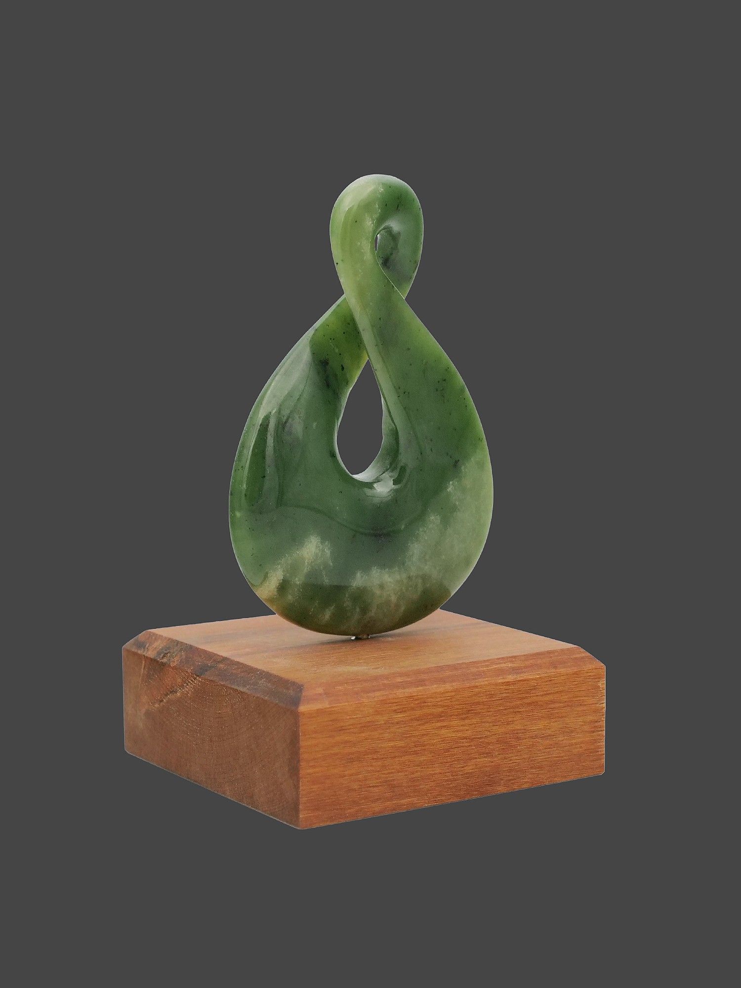 Moko Pounamu Pikorua NZ Genuine Hapopo Greenstone - Motukaraka