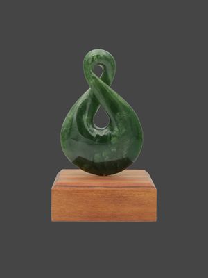 Moko Pounamu Pikorua NZ Genuine Hapopo Greenstone - Pawarenga Moko Pounamu Pikorua NZ Genuine Hapopo Greenstone - Pawarenga