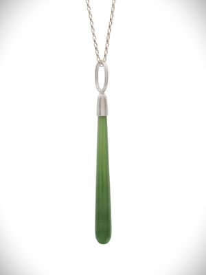 Moko Pounamu Roimata NZ Genuine Kahurangi Greenstone & Sterling Silver - Herekino Moko Pounamu Roimata NZ Genuine Kahurangi Greenstone & Sterling Silver - Herekino