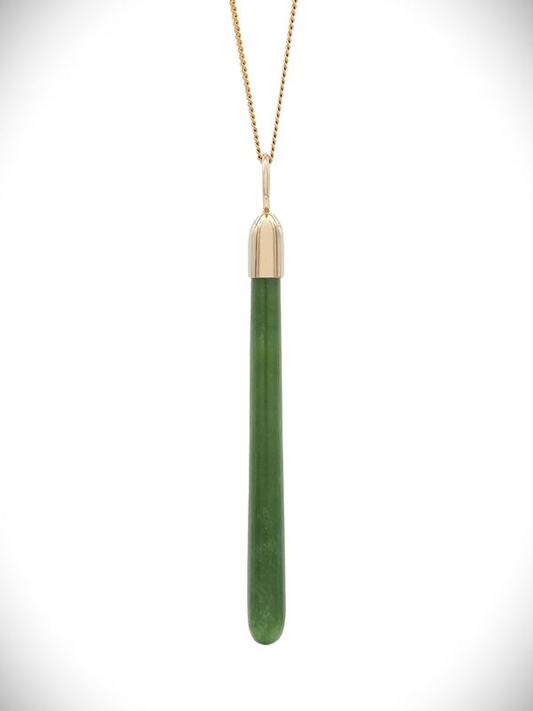 Moko Pounamu Roimata (Teardrop) NZ Genuine Kahurangi Greenstone and 9ct Gold Pendant - Orongotea Moko Pounamu Roimata (Teardrop) NZ Genuine Kahurangi Greenstone and 9ct Gold Pendant - Orongotea