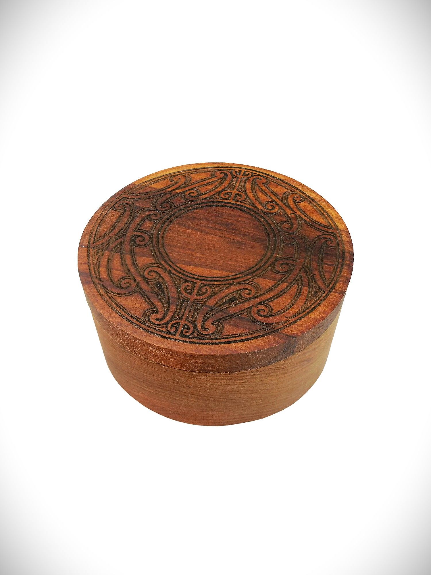 Moko Pounamu Wakahuia (Treasure box) Genuine NZ Rimu - Awatuna