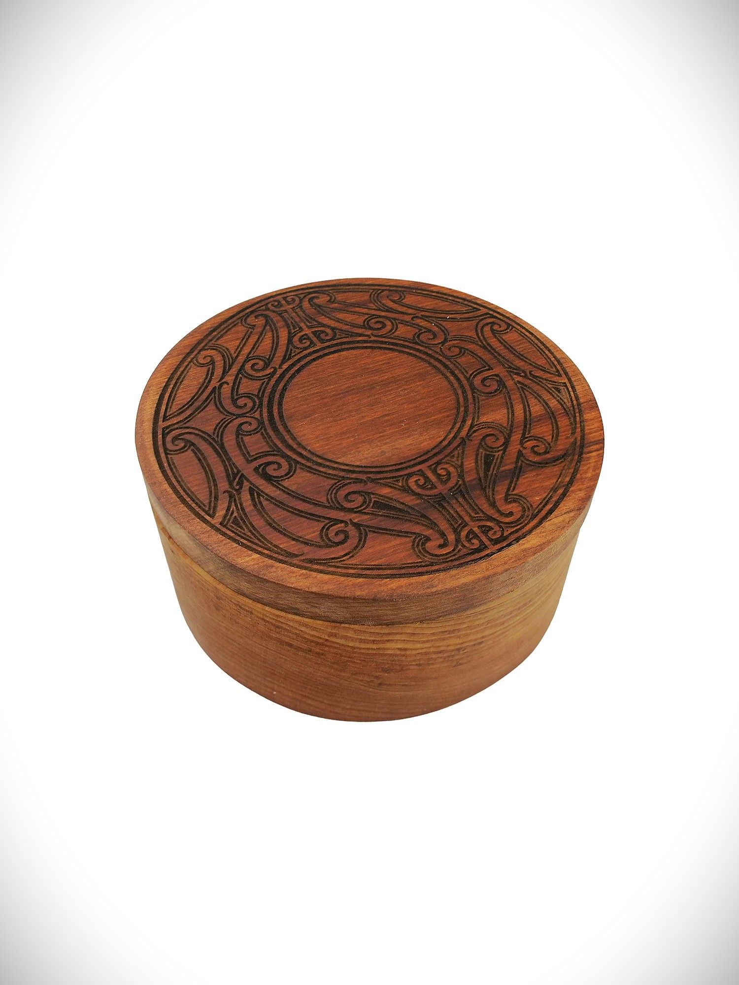 Moko Pounamu Wakahuia (Treasure box) Genuine NZ Rimu - Takutai