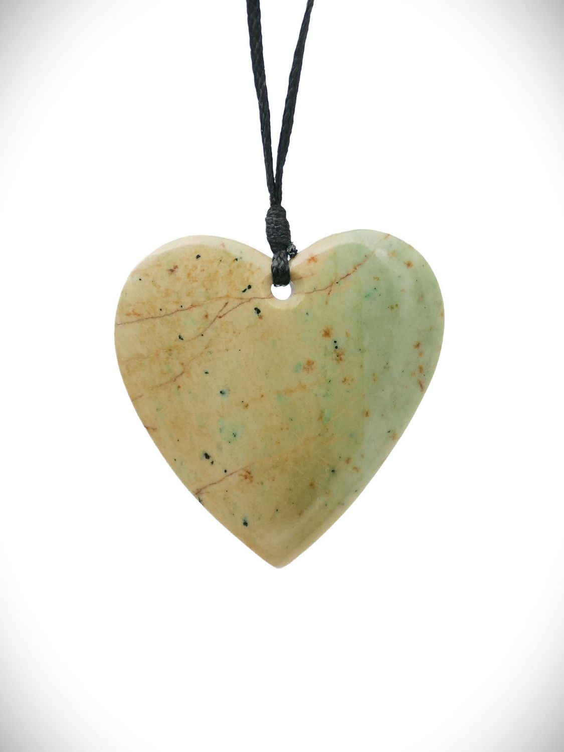 Moko Pounamu Manawa (Heart) NZ Genuine Kokopu Greenstone - Toatoa Moko Pounamu Manawa (Heart) NZ Genuine Kokopu Greenstone - Toatoa