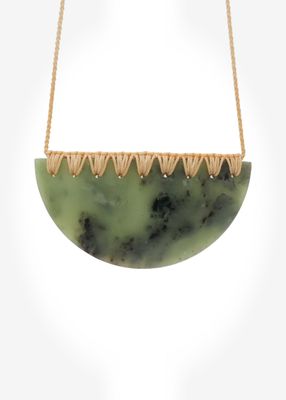 Moko Pounamu Kouma (Breastplate) NZ Genuine Hapopo Greenstone - Tauhou
