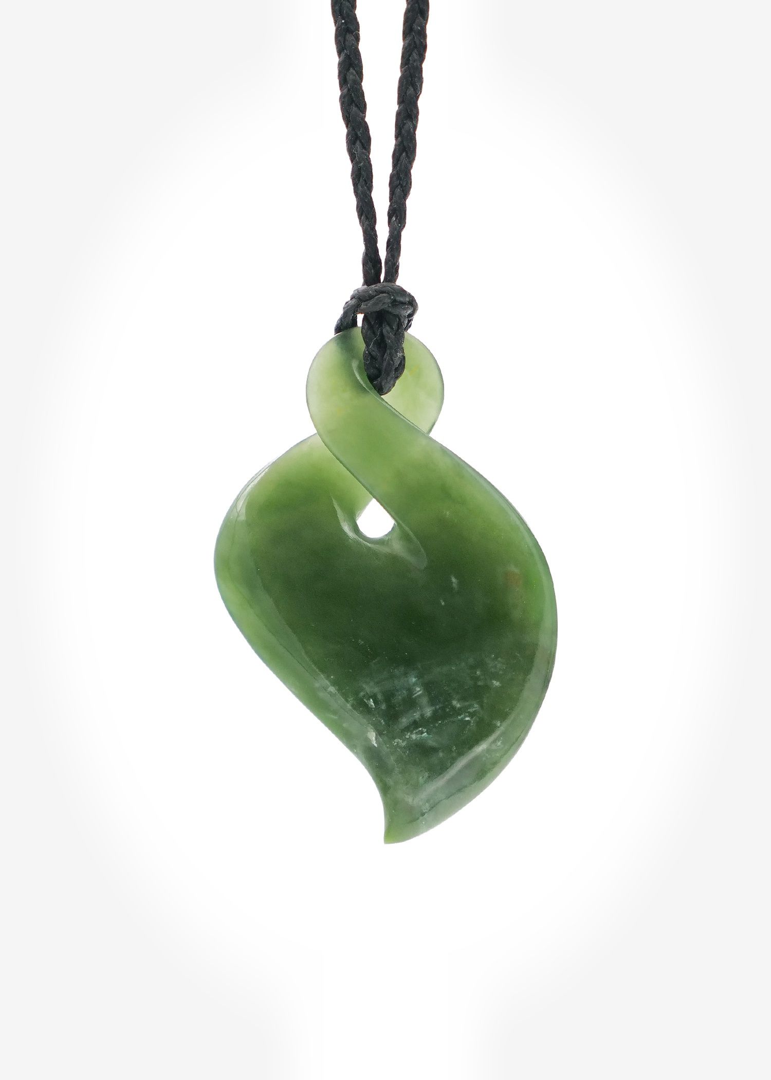 Moko Pounamu Pikoura NZ Genuine Kawakawa Greenstone - Aotea
