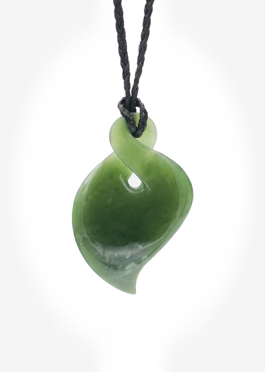 Moko Pounamu Pikoura NZ Genuine Kawakawa Greenstone - Aotea