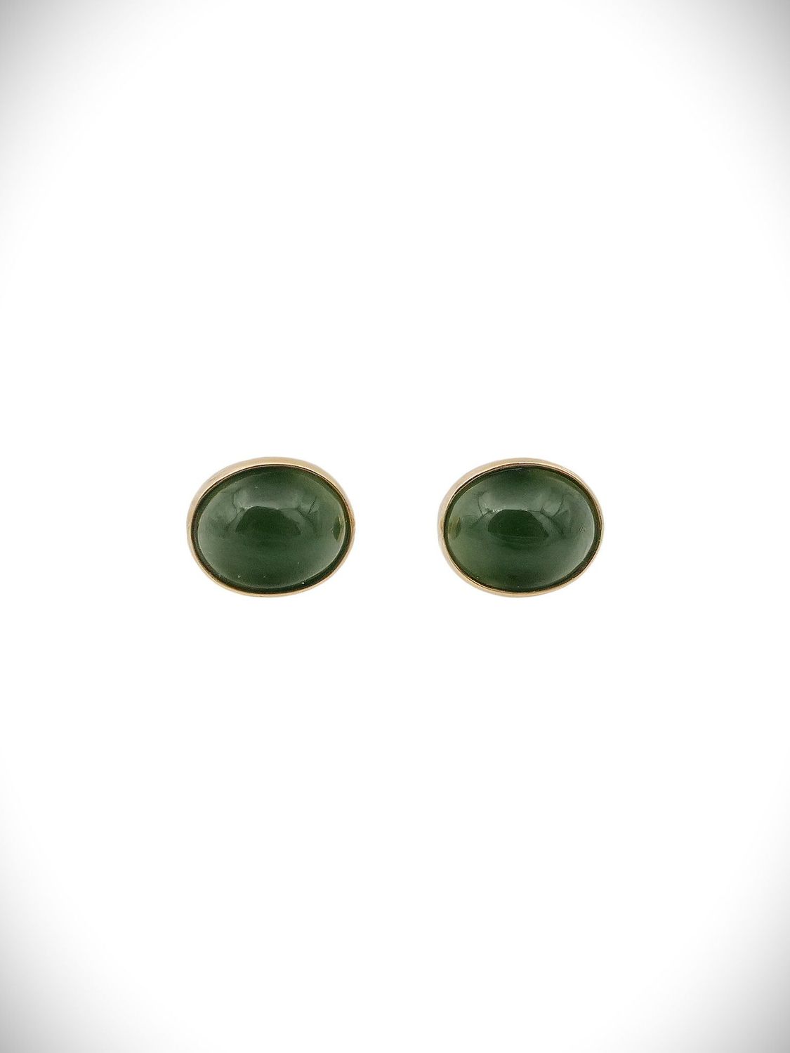 Moko Pounamu Stud Earrings Genuine NZ Kahurangi Greenstone & 9ct Gold - Kaharoa Moko Pounamu Stud Earrings Genuine NZ Kahurangi Greenstone & 9ct Gold - Kaharoa