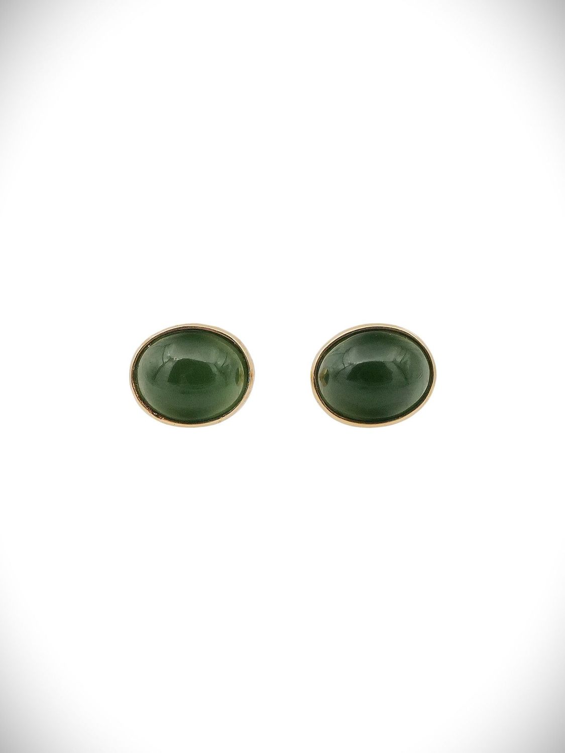 Moko Pounamu Stud Earrings Genuine NZ Kahurangi Greenstone & 9ct Gold - Whirinaki Moko Pounamu Stud Earrings Genuine NZ Kahurangi Greenstone & 9ct Gold - Whirinaki