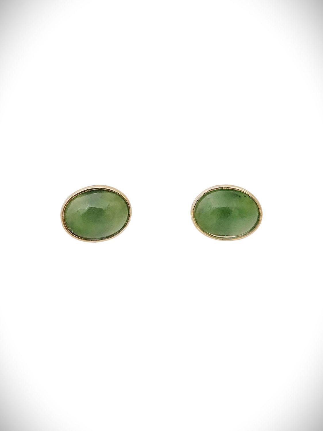 Moko Pounamu Stud Earrings Genuine NZ Kahurangi Greenstone & 9ct Gold - Horeke Moko Pounamu Stud Earrings Genuine NZ Kahurangi Greenstone & 9ct Gold - Horeke