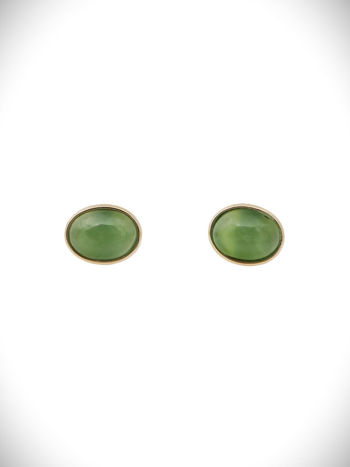 Moko Pounamu Stud Earrings Genuine NZ Kahurangi Greenstone & 9ct Gold - Waima Moko Pounamu Stud Earrings Genuine NZ Kahurangi Greenstone & 9ct Gold - Waima
