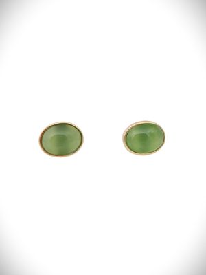 Moko Pounamu Stud Earrings Genuine NZ Kahurangi Greenstone & 9ct Gold - Kawiti Moko Pounamu Stud Earrings Genuine NZ Kahurangi Greenstone & 9ct Gold - Kawiti