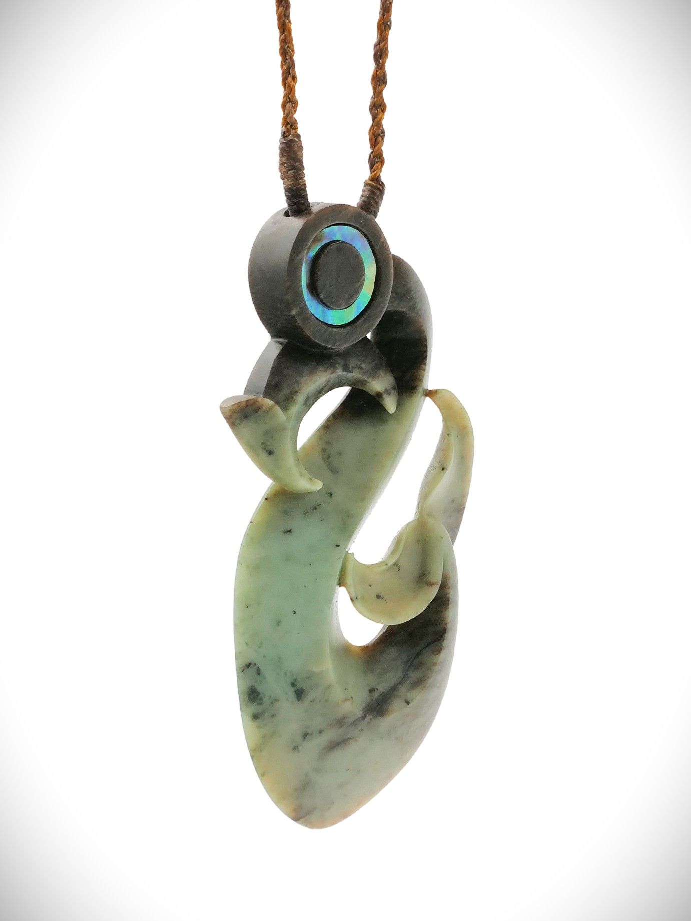 Moko Pounamu Manaia NZ Genuine Te Tau Ihu (Nelson) Inanga Greenstone - Waimatenui