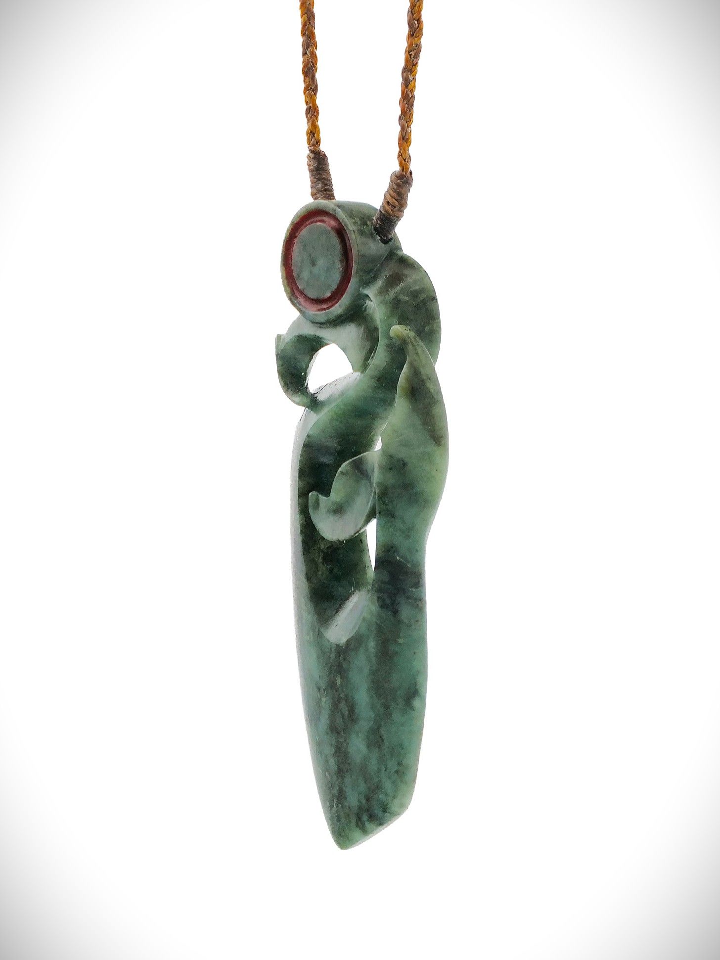 Moko Pounamu Manaia NZ Genuine Te Tau Ihu (Nelson) Greenstone - Whatoro