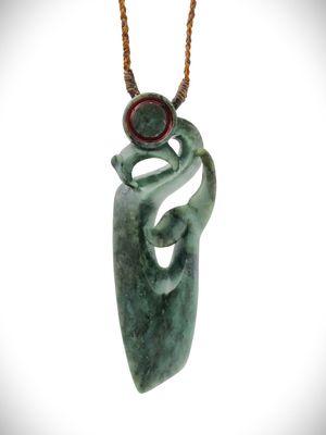 Moko Pounamu Manaia NZ Genuine Te Tau Ihu (Nelson) Greenstone - Whatoro