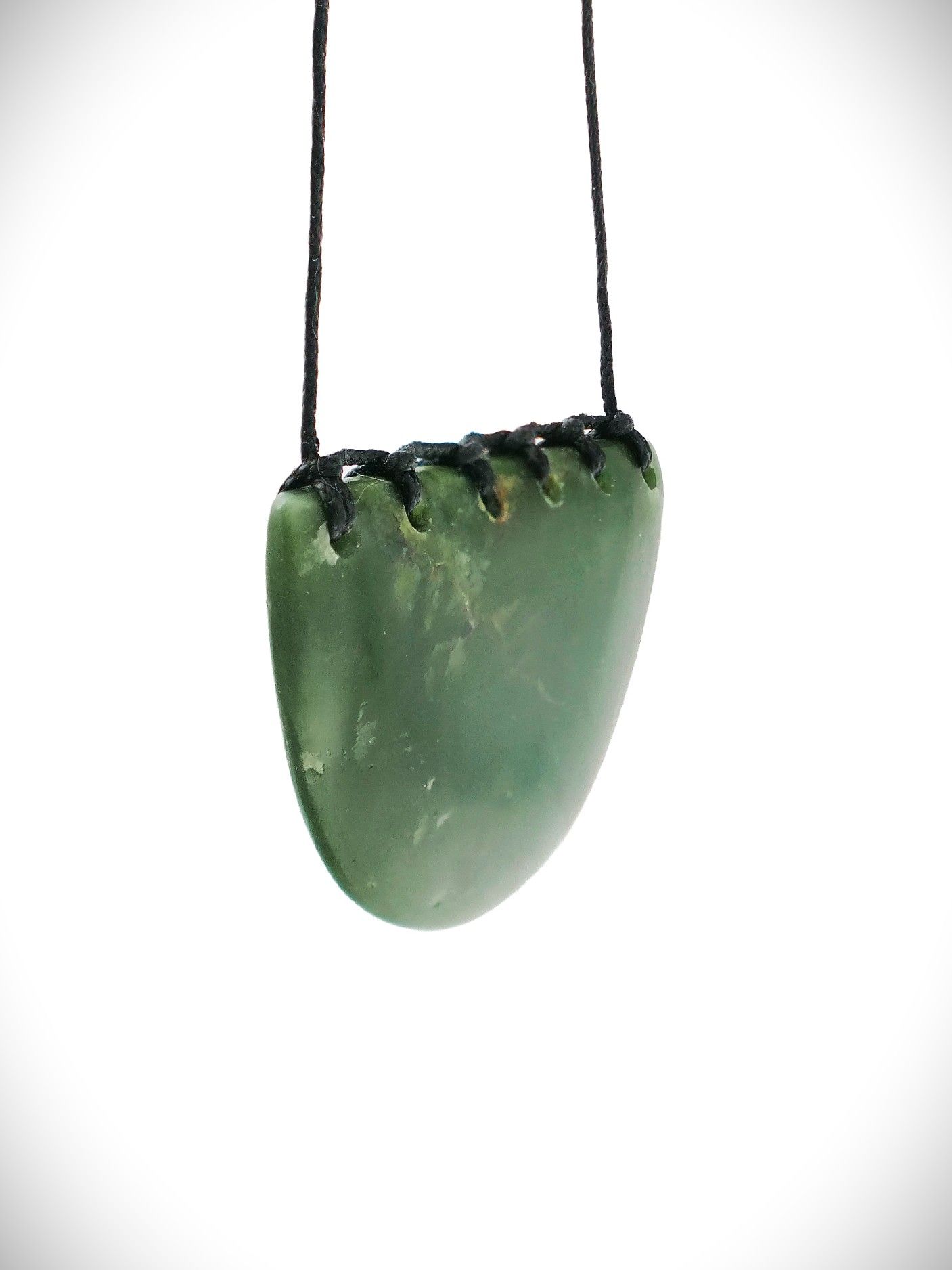 Moko Pounamu Kouma (Breastplate) NZ Genuine Kawakawa Greenstone - Mamaranui