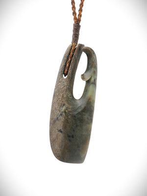 Moko Pounamu Hei Matau NZ Genuine (Nelson) Te Tau Ihu Greenstone - Pakotai Moko Pounamu Hei Matau NZ Genuine (Nelson) Te Tau Ihu Greenstone - Pakotai