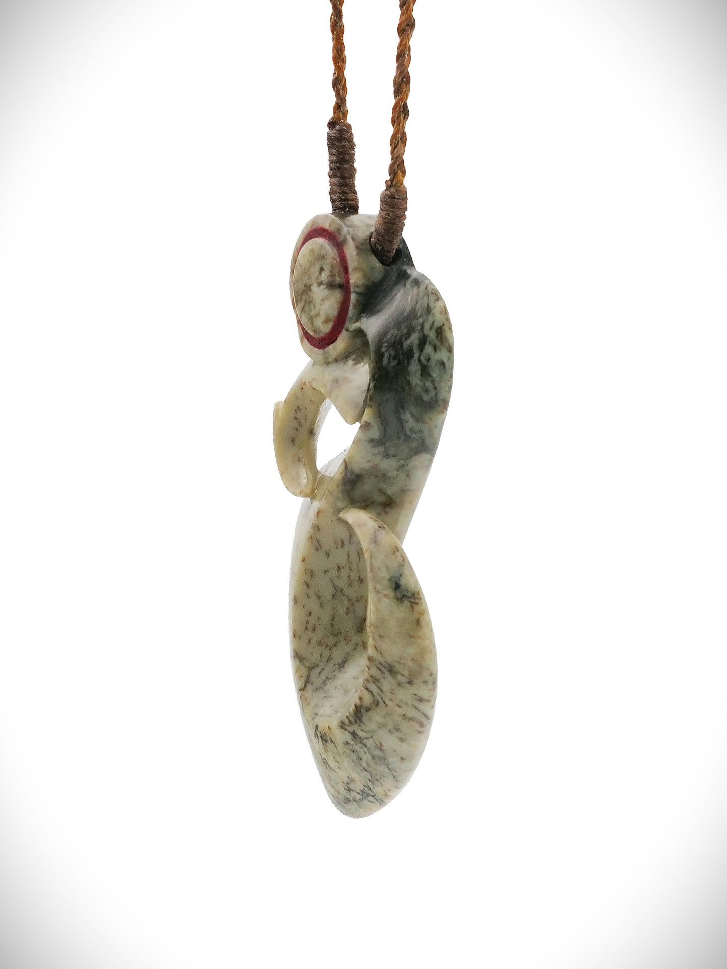 Moko Pounamu Manaia NZ Genuine Te Tau Ihu (Nelson) Kokopu Greenstone - Pakotai