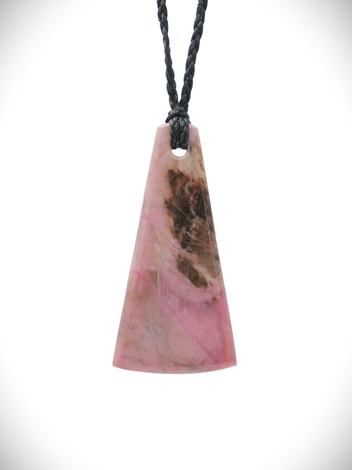 Moko Pounamu Kuru (Drop) NZ Genuine Rhodonite Stone - Onapua Moko Pounamu Kuru (Drop) NZ Genuine Rhodonite Stone - Onapua