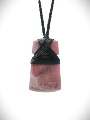 Moko Pounamu, Toki NZ Genuine Rhodonite Stone - Maitahi Moko Pounamu, Toki NZ Genuine Rhodonite Stone - Maitahi