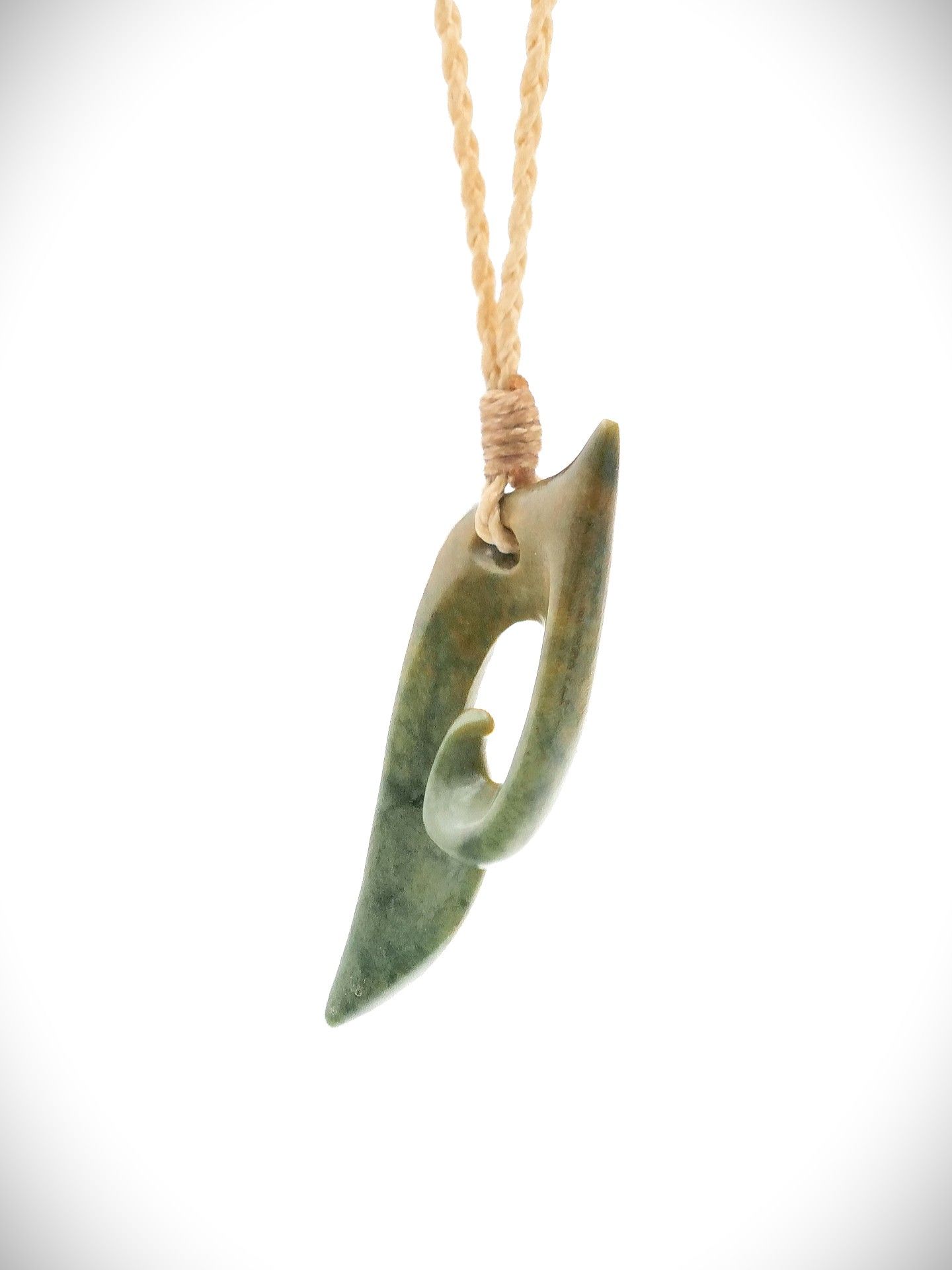 Moko Pounamu Koru NZ Genuine Raukaraka Greenstone - Hakitekura