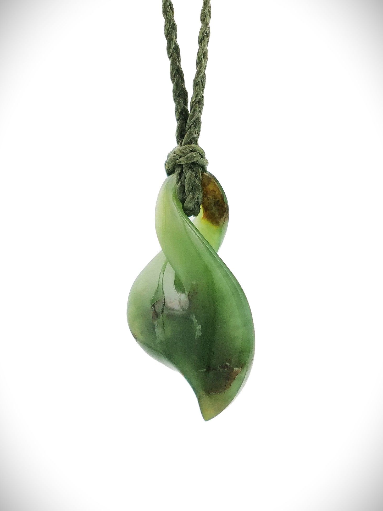 Moko Pounamu Pikorua NZ Genuine Kawakawa Greenstone - Manaaki
