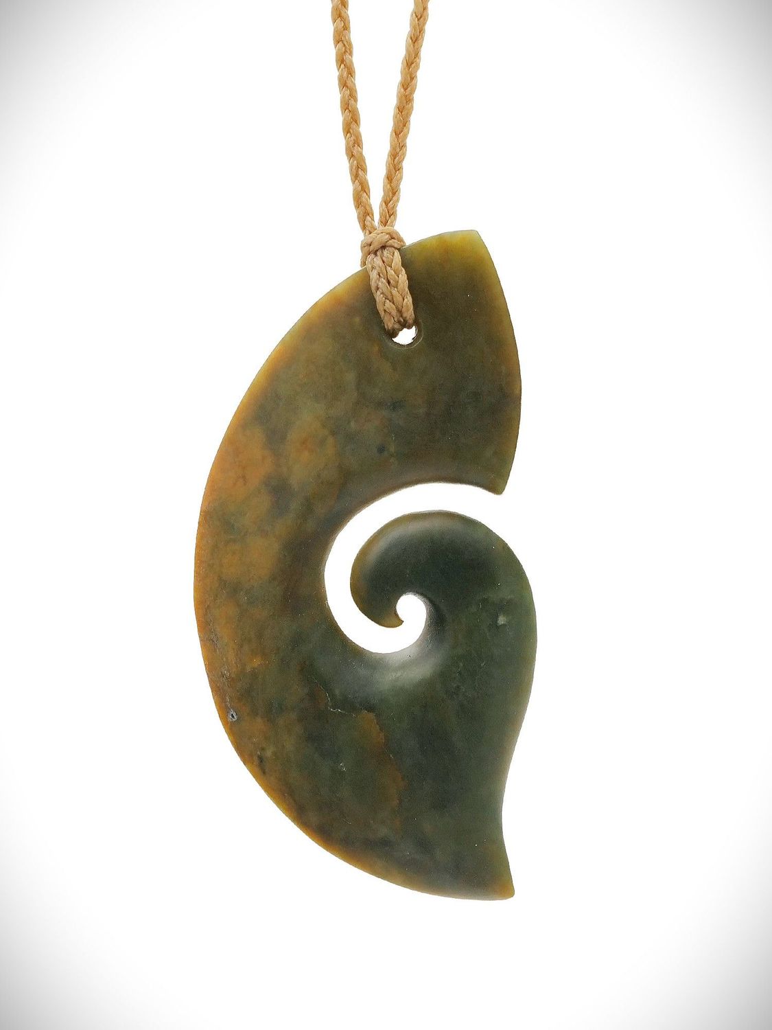 Moko Pounamu Hei Matau (Hook) NZ Genuine Raukaraka Greenstone - Takaka Moko Pounamu Hei Matau (Hook) NZ Genuine Raukaraka Greenstone - Takaka