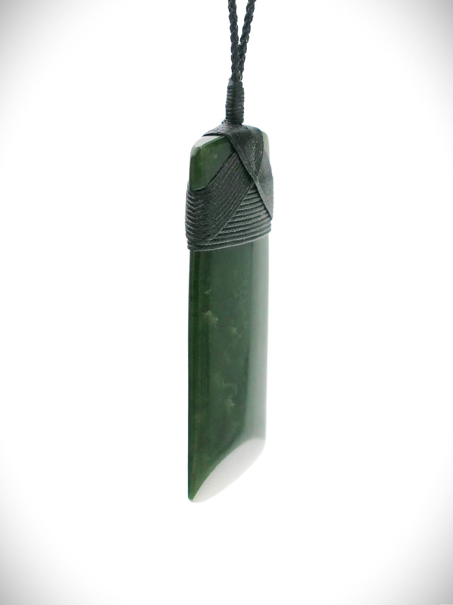 Moko Pounamu Toki Genuine NZ Kawakawa Greenstone - Aropaonui