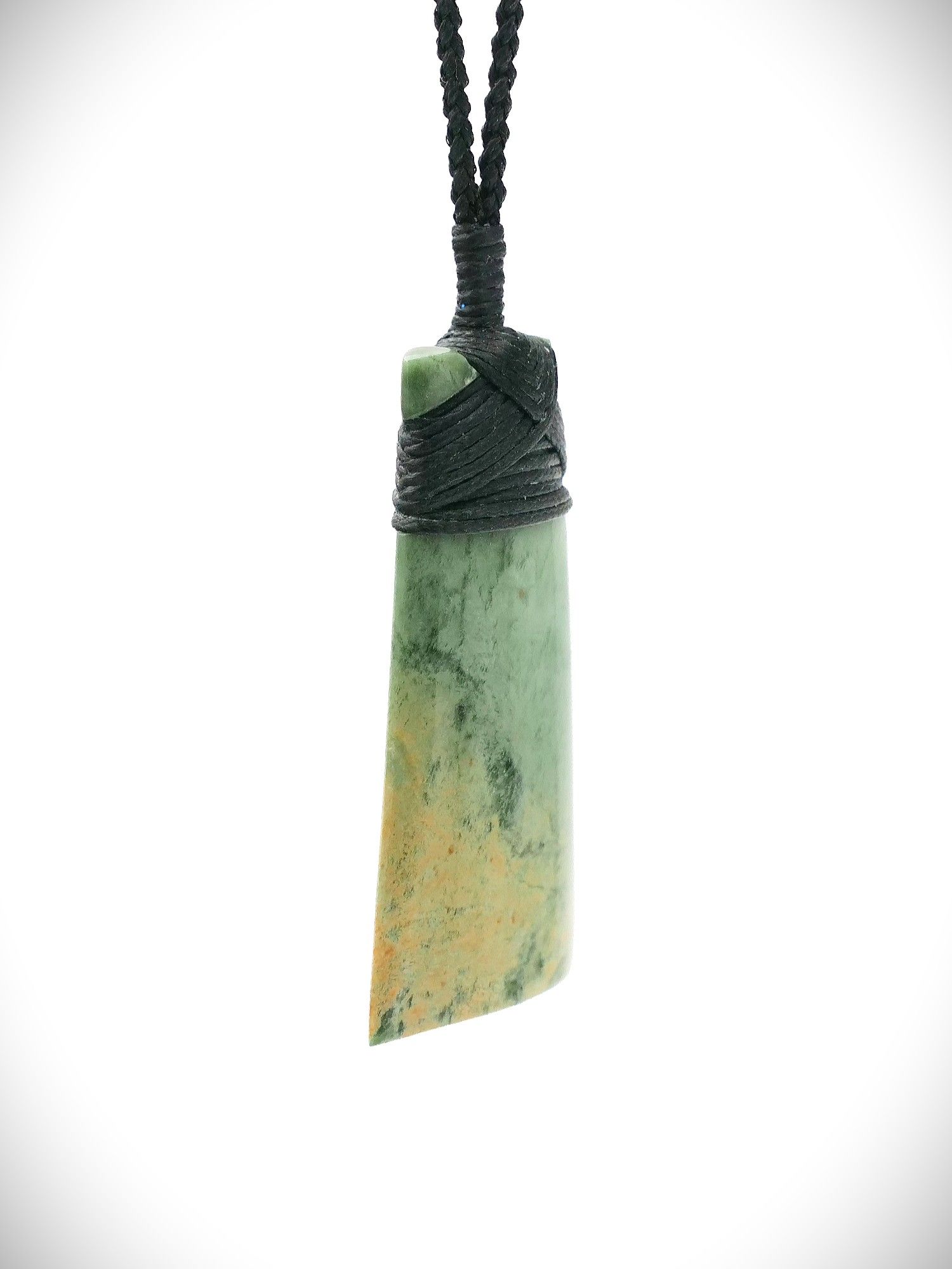 Moko Pounamu Toki Genuine NZ Marsden Flower Greenstone - Waingawa