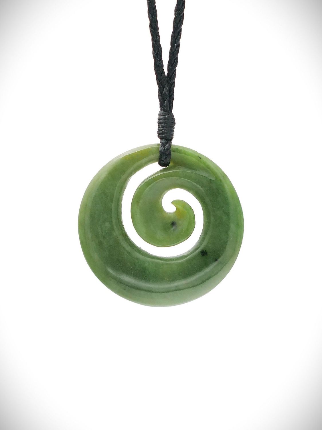 Moko Pounamu Koru NZ Genuine Raukaraka Greenstone - Kirikopuni Moko Pounamu Koru NZ Genuine Raukaraka Greenstone - Kirikopuni