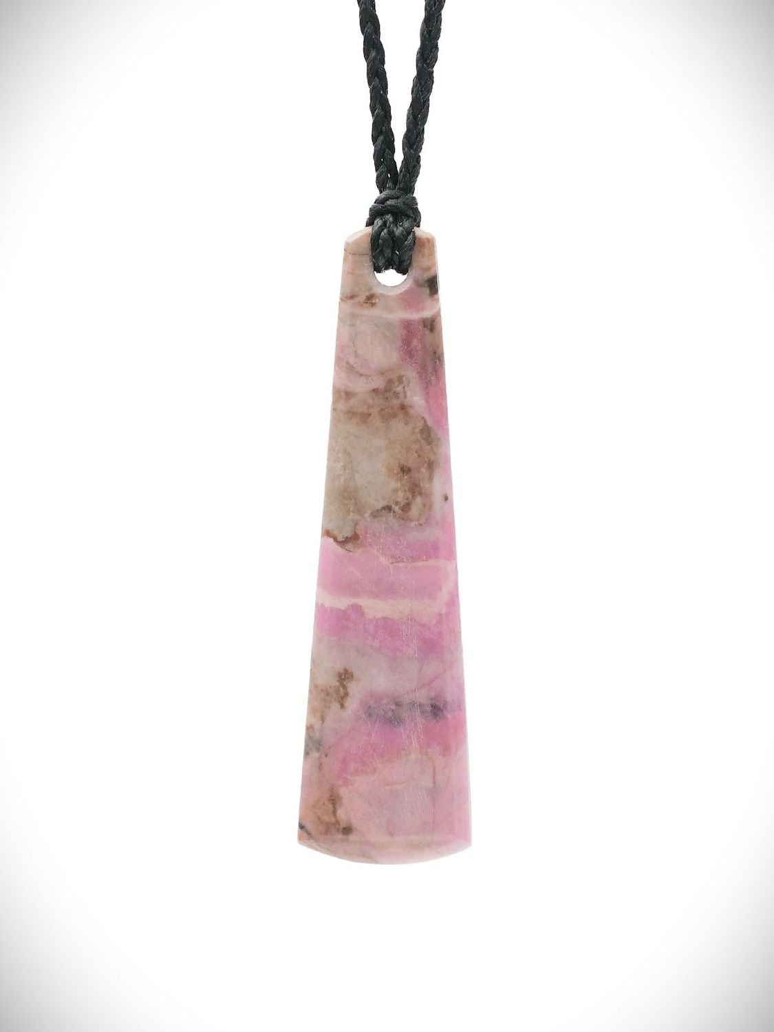 Moko Pounamu Kuru (Drop) NZ Genuine Rhodonite Stone - Waiotira
