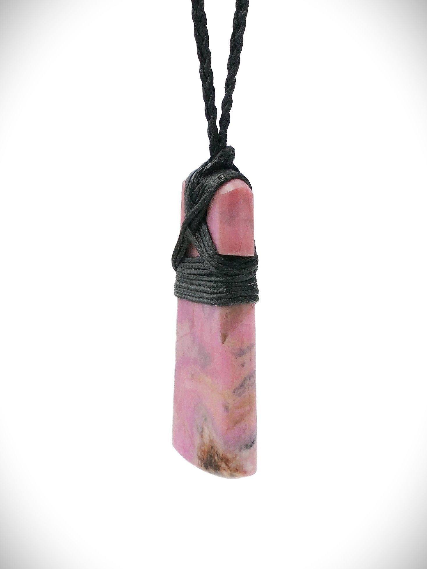 Moko Pounamu, Toki NZ Genuine Rhodonite Stone - Hoanga