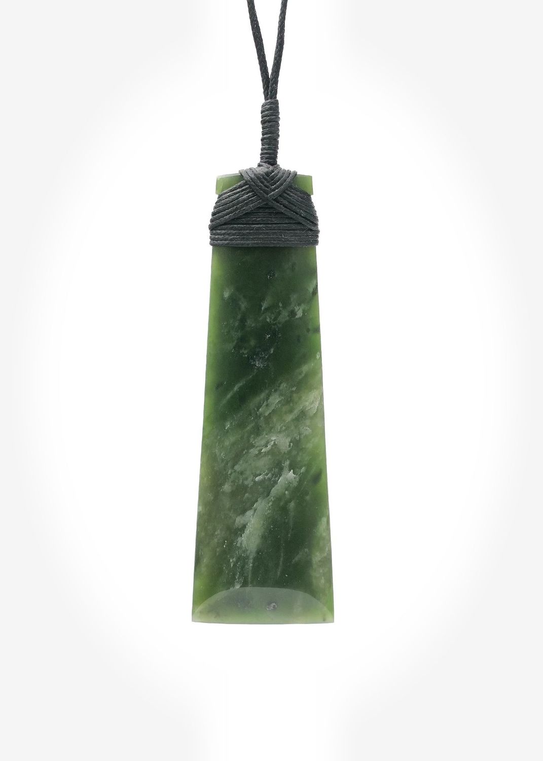 Moko Pounamu Toki Genuine NZ Kahotea Greenstone - Ahi