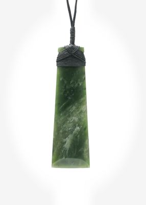 Moko Pounamu Toki Genuine NZ Kahotea Greenstone - Ahi Moko Pounamu Toki Genuine NZ Kahotea Greenstone - Ahi