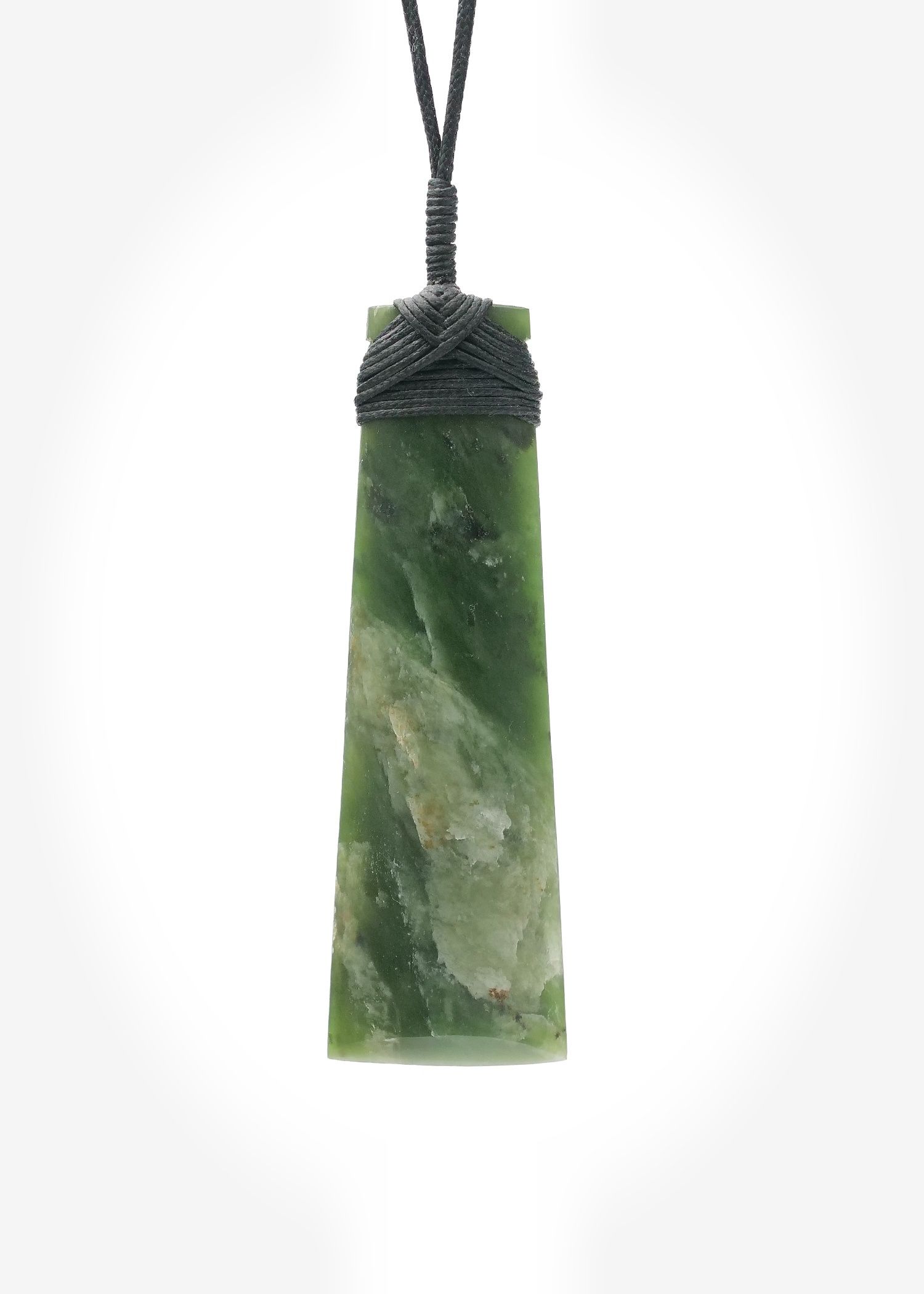 Moko Pounamu Toki Genuine NZ Kahotea Greenstone - Ahi