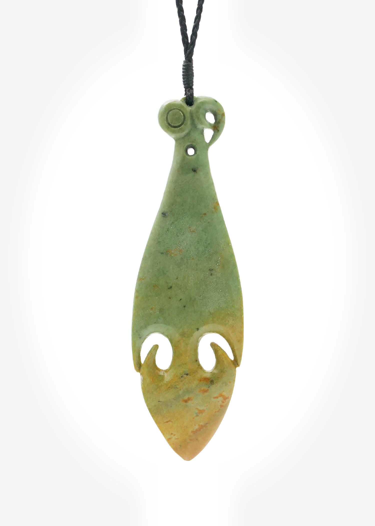 Moko Pounamu Mere NZ Genuine Auhunga Flower Pounamu - Ohinemuri