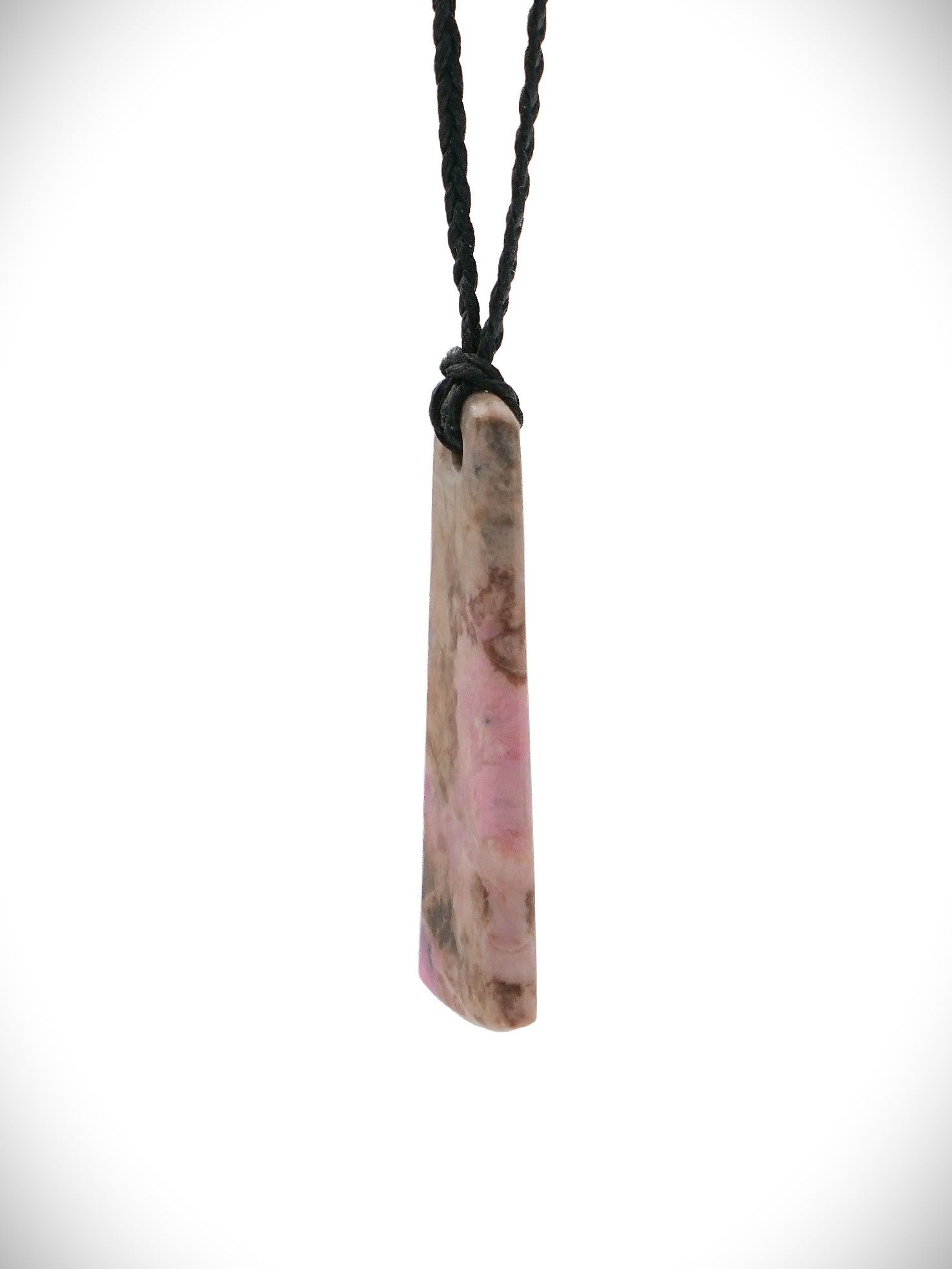 Moko Pounamu Kuru (Drop) NZ Genuine Rhodonite Stone - Aratapu
