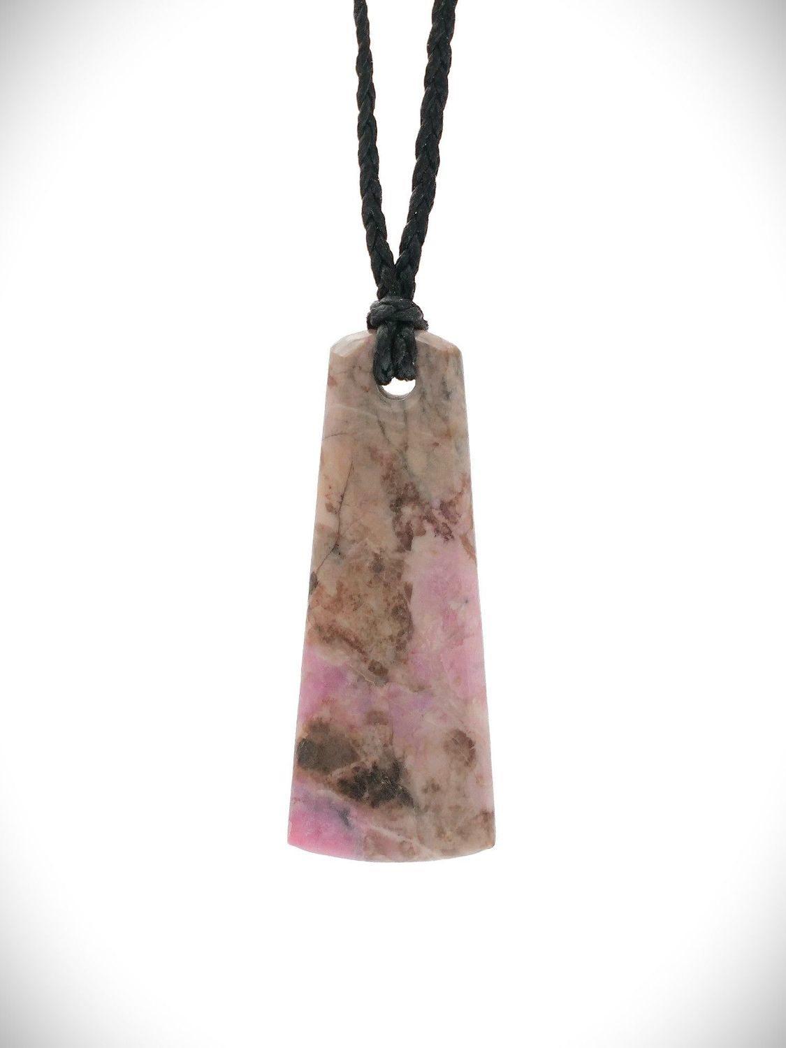 Moko Pounamu Kuru (Drop) NZ Genuine Rhodonite Stone - Aratapu Moko Pounamu Kuru (Drop) NZ Genuine Rhodonite Stone - Aratapu