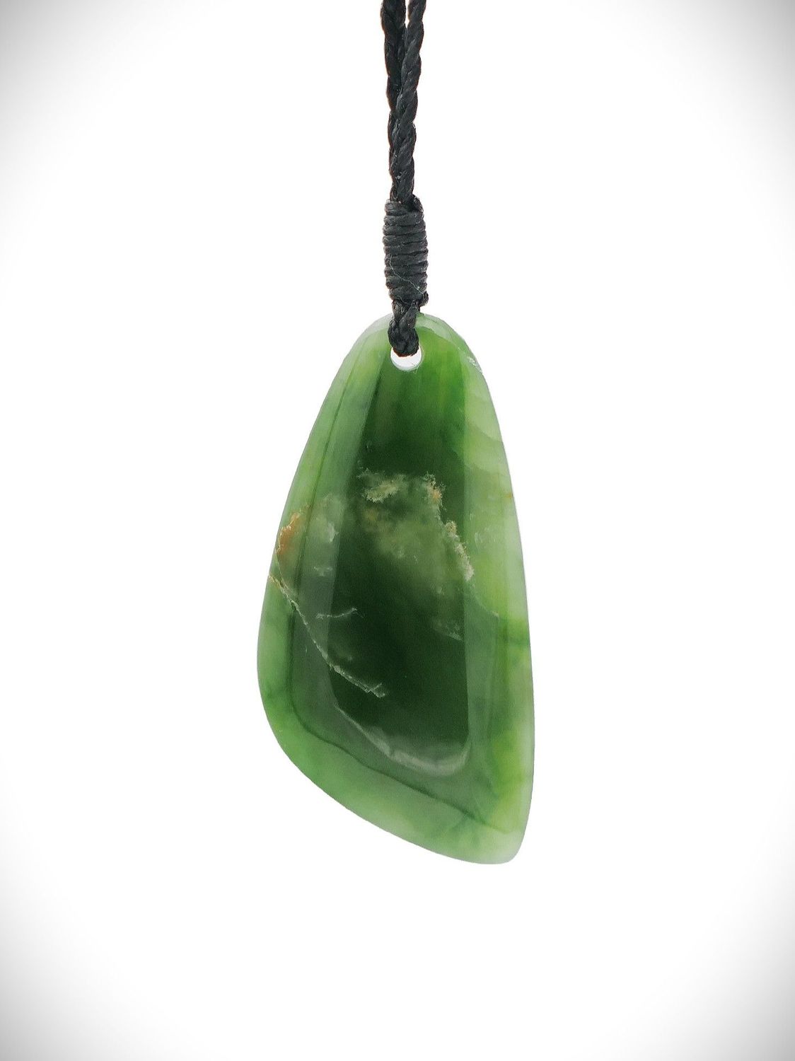 Moko Pounamu Roimata (Teardrop) NZ Genuine Kahurangi Flower Greenstone - Mahuta Moko Pounamu Roimata (Teardrop) NZ Genuine Kahurangi Flower Greenstone - Mahuta