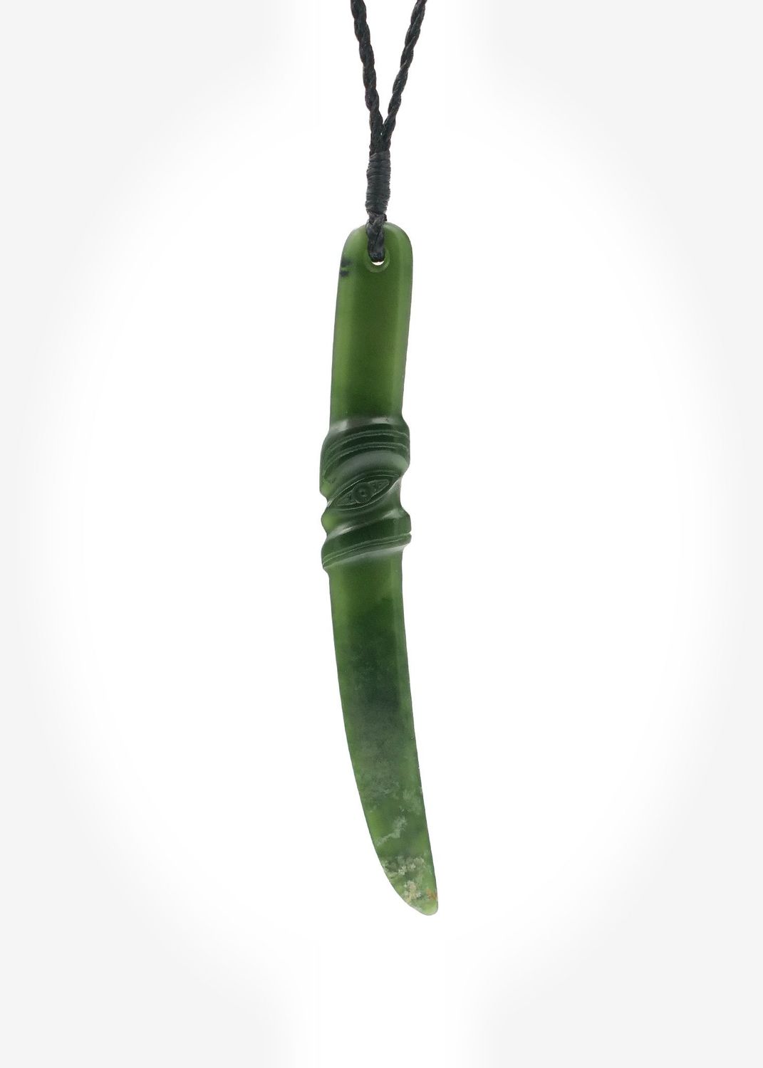 Moko Pounamu Sword Genuine NZ Kawakawa Greenstone - Whakarewarewa Moko Pounamu Sword Genuine NZ Kawakawa Greenstone - Whakarewarewa