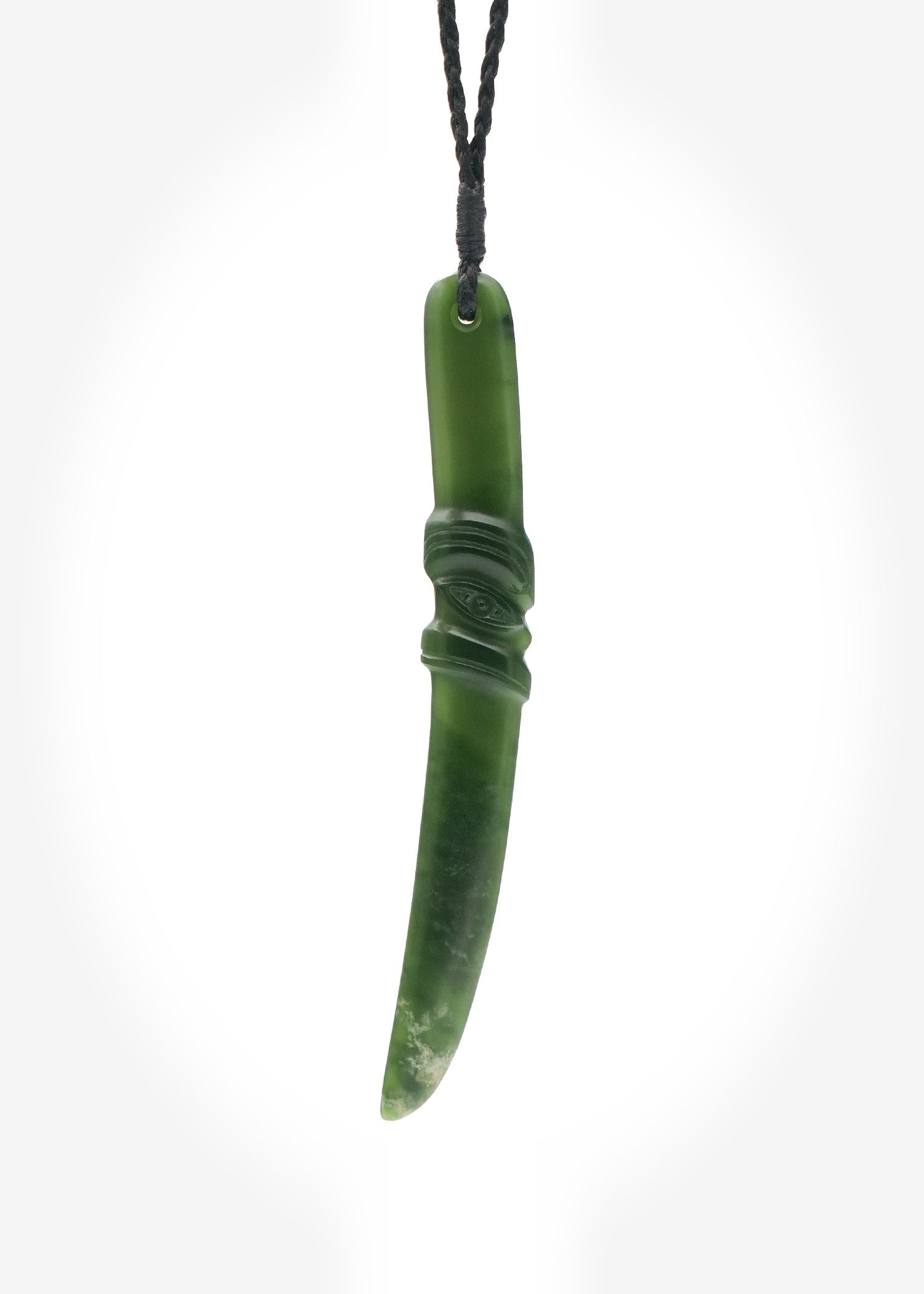 Moko Pounamu Sword Genuine NZ Kawakawa Greenstone - Whakarewarewa