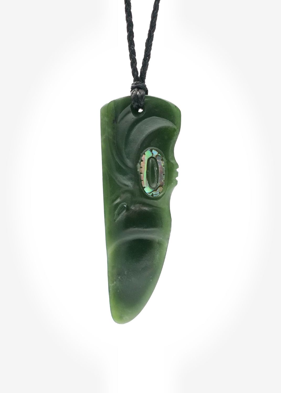 Moko Pounamu Rei Niho Koruru NZ Genuine Kawakawa Greenstone - Taupiri Moko Pounamu Rei Niho Koruru NZ Genuine Kawakawa Greenstone - Taupiri