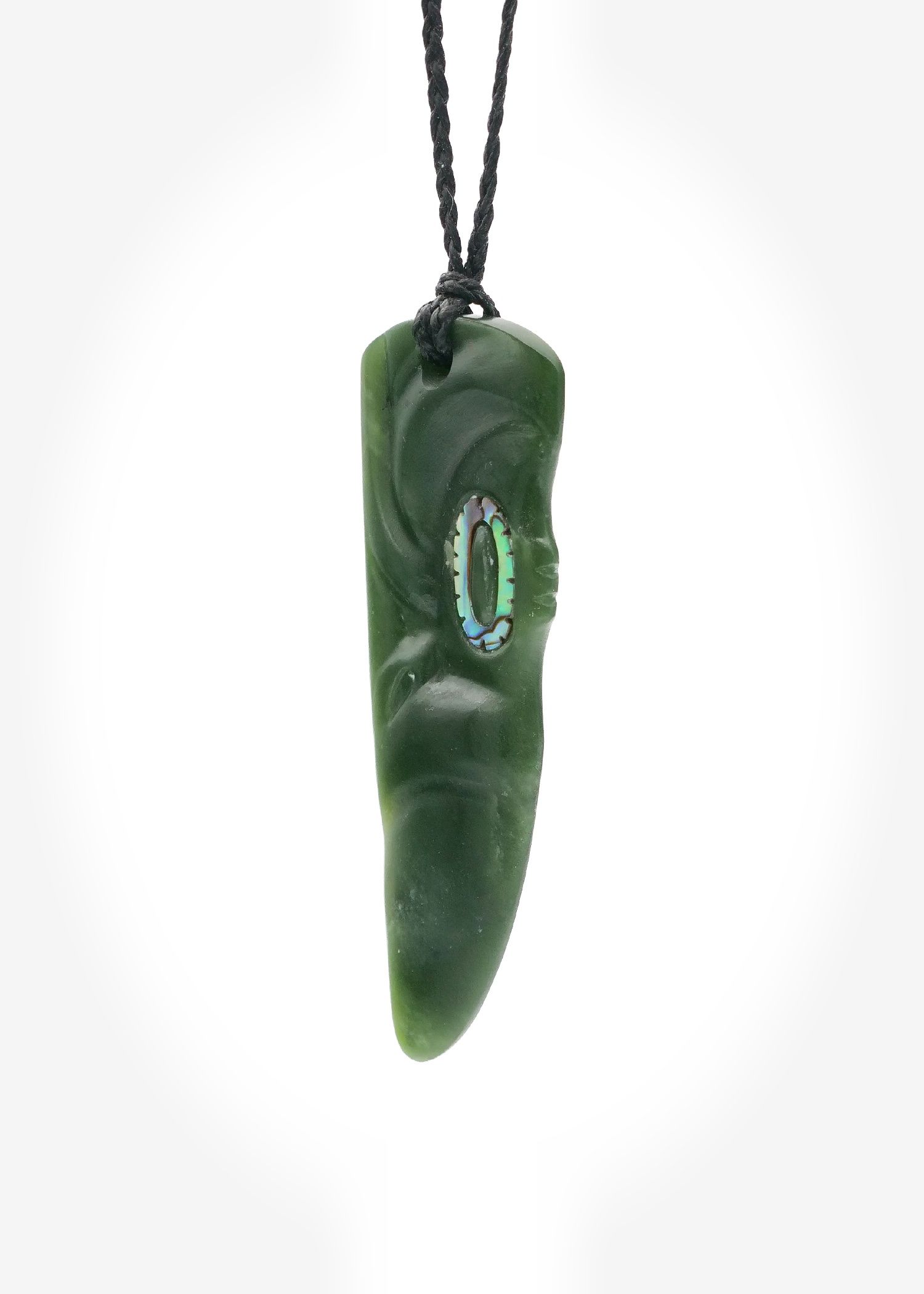 Moko Pounamu Rei Niho Koruru NZ Genuine Kawakawa Greenstone - Taupiri