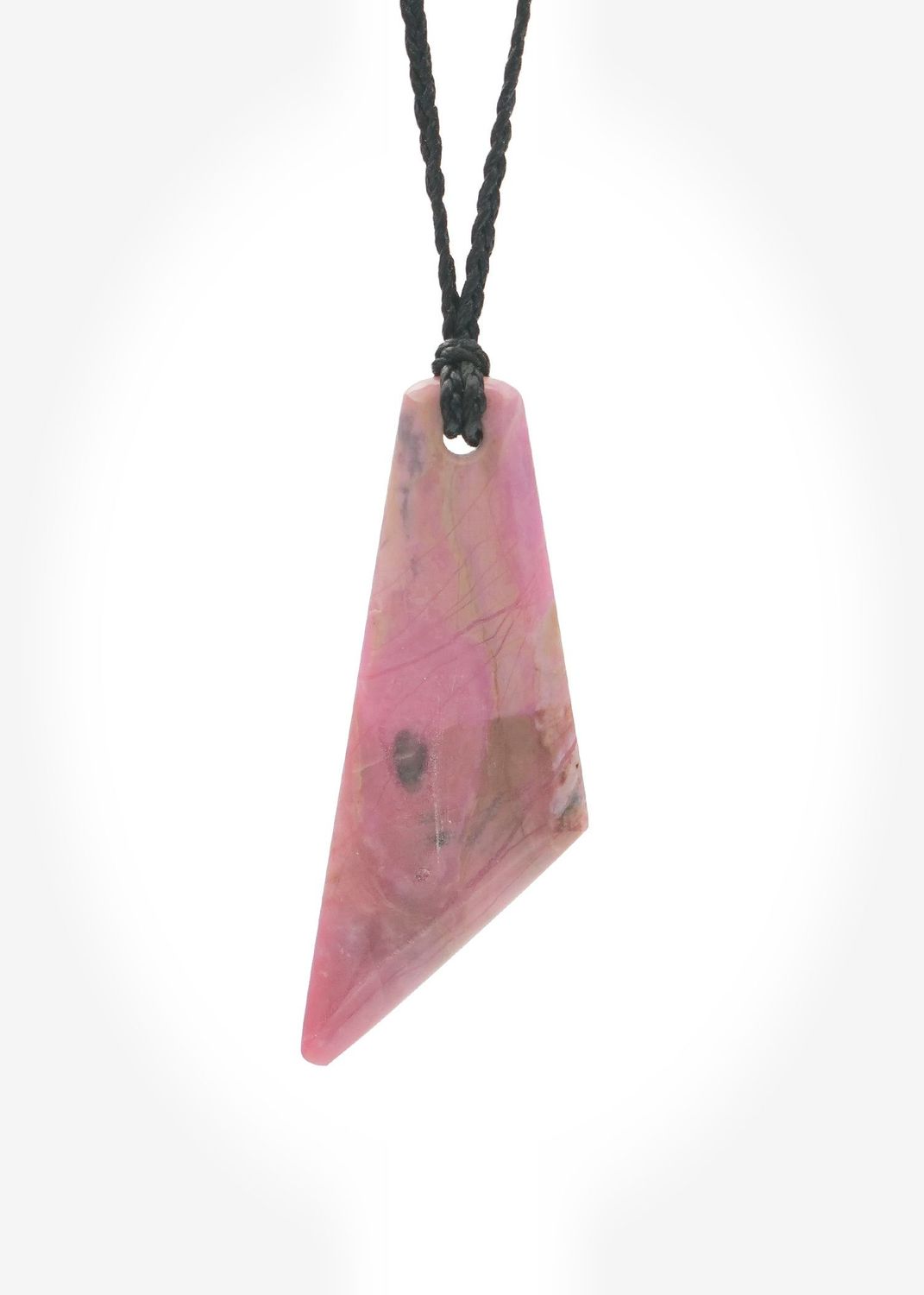 Moko Pounamu Kuru (Drop) NZ Genuine Rhodonite Stone - Ahipara